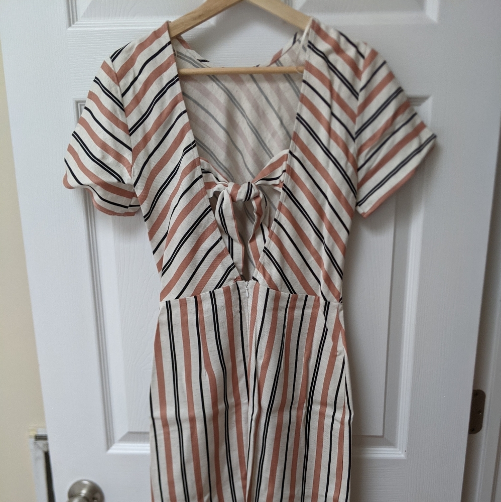Striped Oliver Bonas Tie-Back Dress